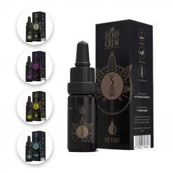 HempCrew CBD Öl Tropfen 5% Hanf/ Minze/ Lavendel/ Zitrone/ Vanille in 10ml Flasche