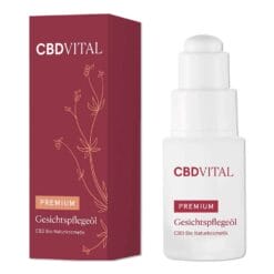 CBD Vital Premium Bio Kosmetik Gesichtspflegeöl 100mg CBD 15ml