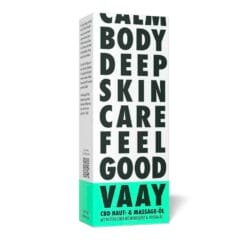 CBD Haut- und Massageöl von Vaay Verpackung