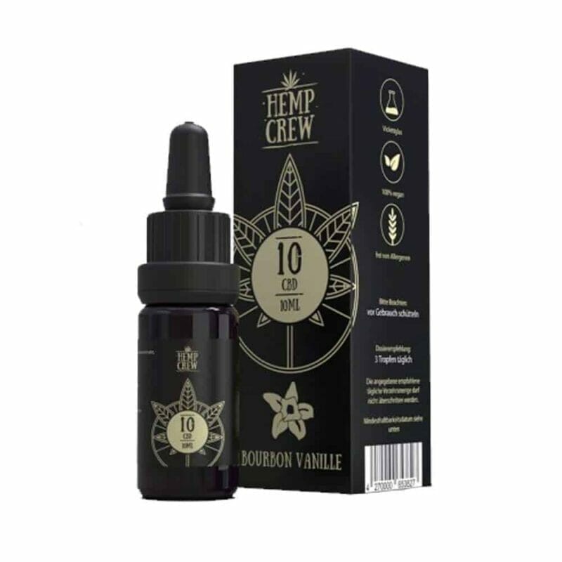 Vollspektrum CBD Öl 10% Bourbon Vanille von HempCrew