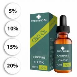 Cannadol Classic CBD Öl Tropfen in 5% 10% 15% 20%. 10ml Flaschen