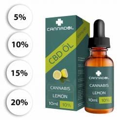 Cannadol Lemon CBD Öl Tropfen in 5% 10% 15% 20%. 10ml Flaschen