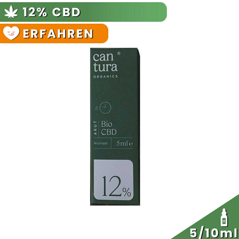 Cantura Organics Akut 12 BIO CBD Öl 12% | % Rabatt - CBDwelt