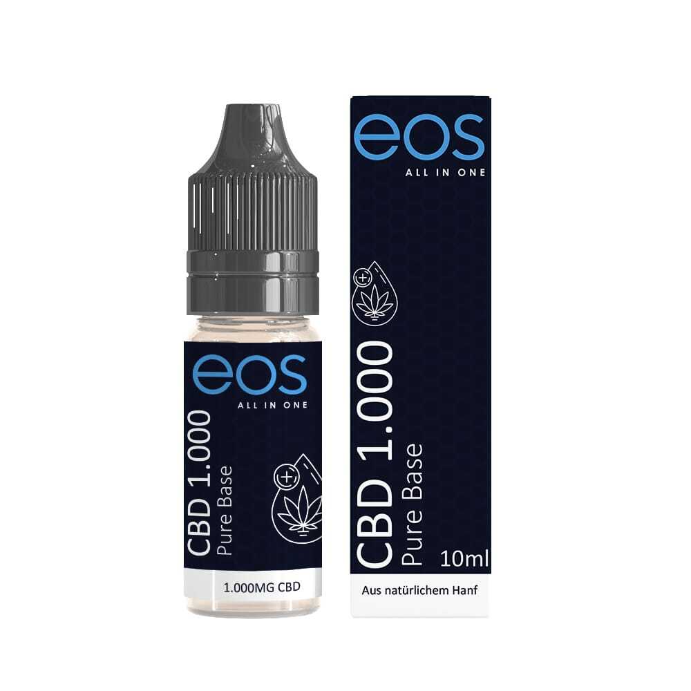 eos CBD Pure Base mit 1000mg CBD, 10ml Flasche