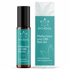 Vitadol Kopf & Nacken Roll-On - CBD Aromapflege. Mit Pfefferminze und CBD