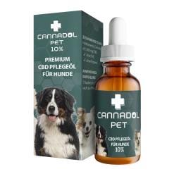 Cannadol CBD Öl Topfen für Hunde mit 10% CBD auf 10ml