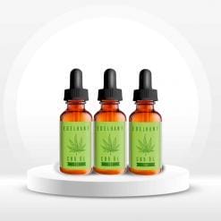 3x Edelhanf CBD Öl mit 10% / 1.000 mg CBD / Bio-Hanfsamenöl, Aroma-Hanfextrakt