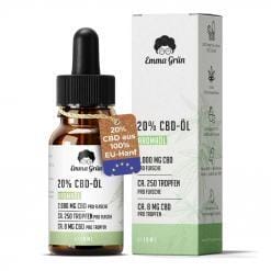 Emma Grün CBD Öl Tropfen mit 20% CBD in 10ml Flasche